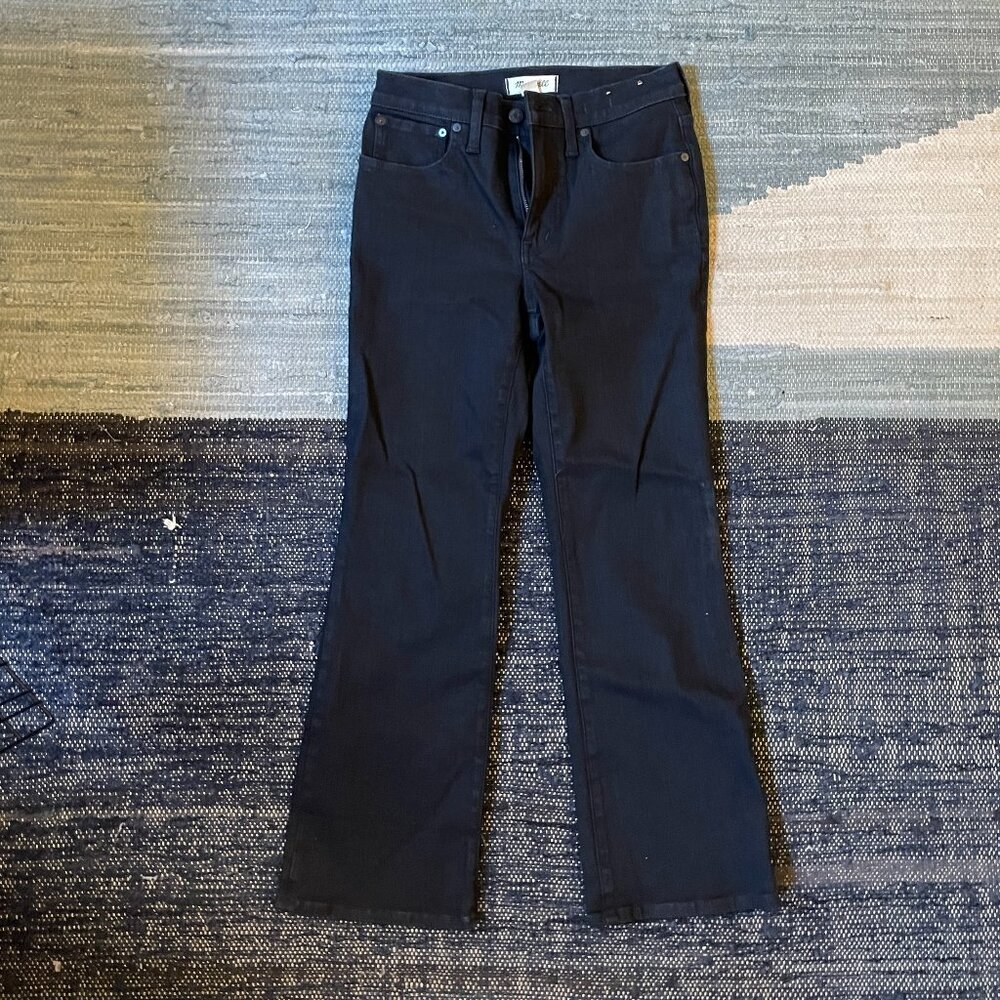 Madewell Mid-Rise Kick Out Jeans (Size 27) Black New with Tags